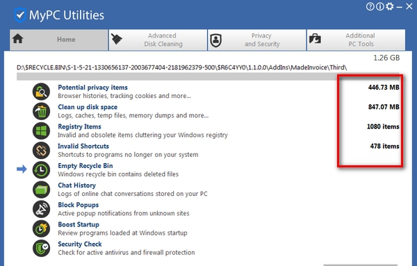 系统优化清理工具MyPC Utilities v7.1.0.7