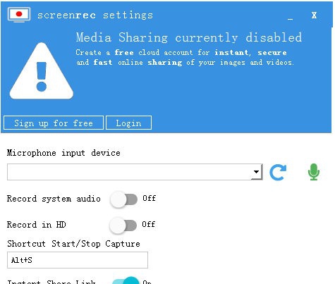ScreenRec(屏幕录像工具) v1.0.91