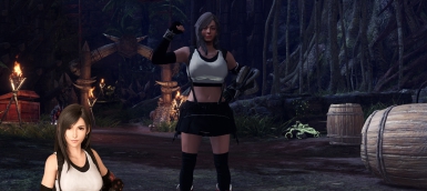 怪物猎人世界冰原最终幻想7蒂法护甲MOD v1.66