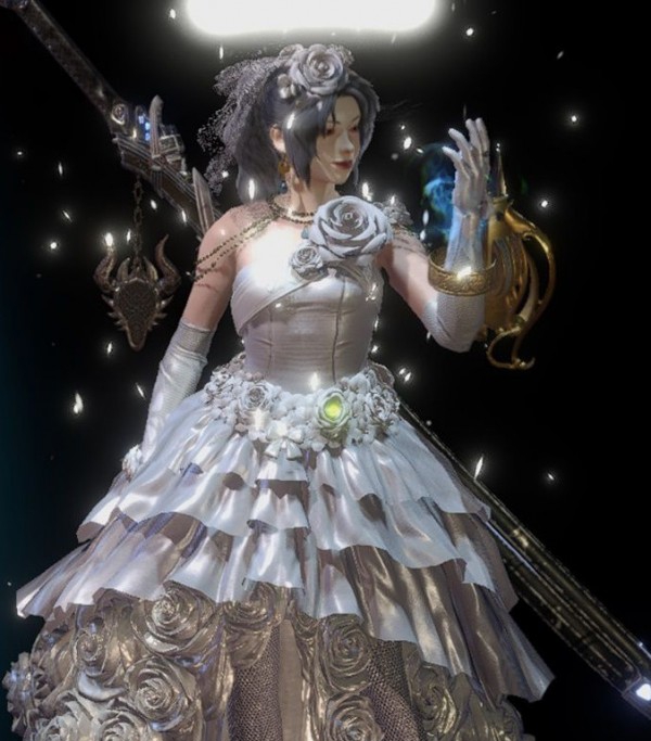 怪物猎人世界冰原玫瑰礼服特效MOD v1.79