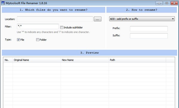 Mytoolsoft File Renamer(批量重命名软件) v1.8.20