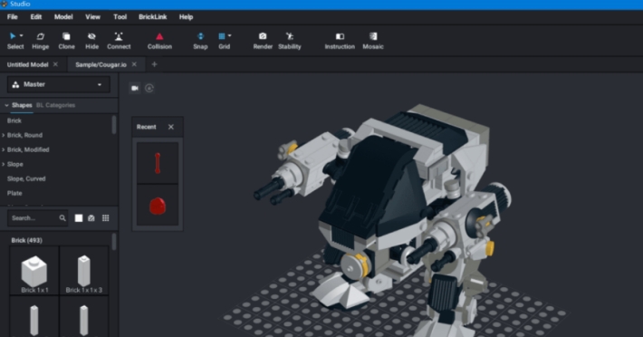 乐高积木搭建moc工具studio2.0 v2.70