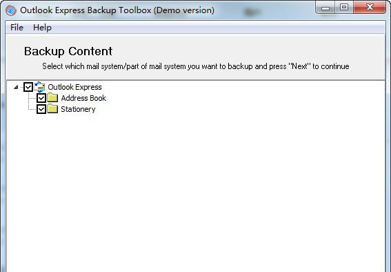 Outlook Express Backup Toolbox v2.0.0.7
