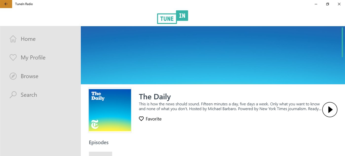 TuneIn Radio(互联网广播流媒体播放器) v4.0.14