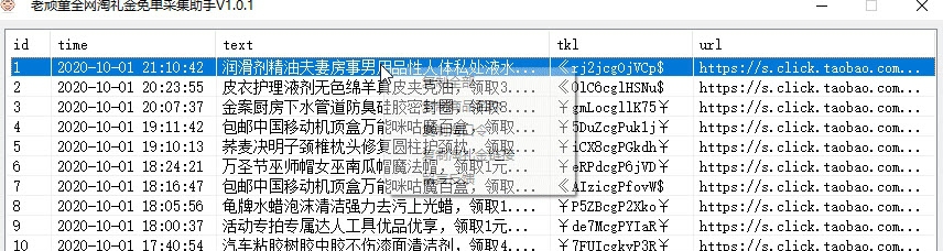老顽童全网淘礼金免单采集助手 v1.4