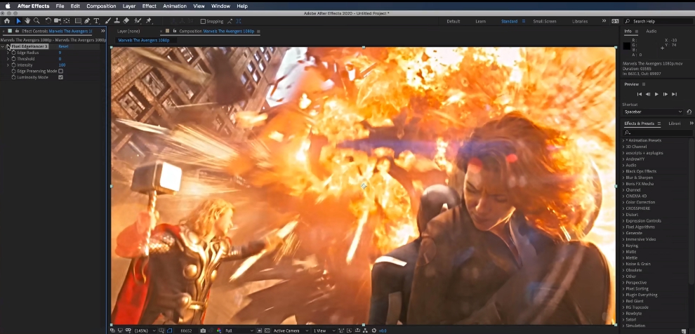 Fixel EdgeHancer(AE/PR智能视频锐化清晰插件) v3.0.4