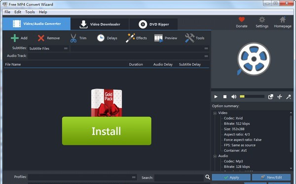 Free MP4 Convert Wizard v8.8.5