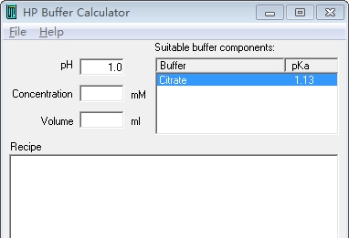 HP Buffer Calculator v1.4