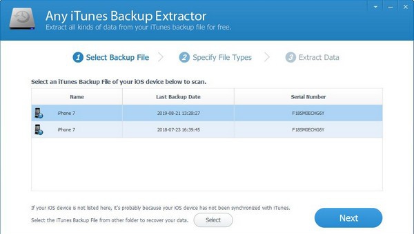 Any iTunes Backup Extractor(iTunes备份提取器) v9.9.8.7