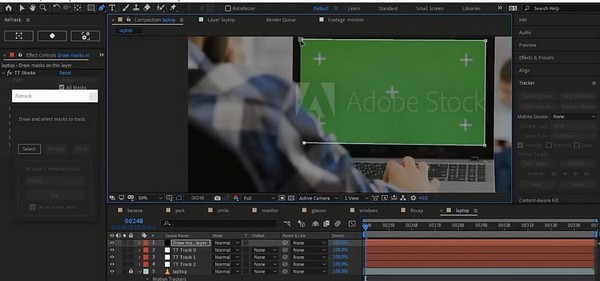 AEscripts ReTrack(AE多功能视频跟踪修复脚本) v1.08