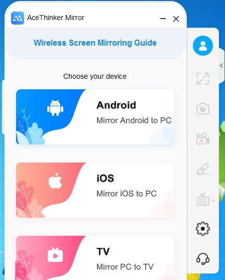 手机投屏软件AceThinker Mirror v1.5.3.13