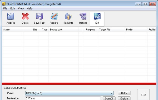 Bluefox WMA MP3 Converter(WMA/MP3音频格式转换) v3.06