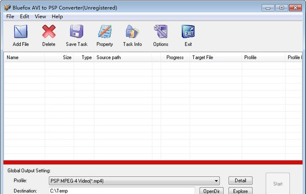 Bluefox AVI to PSP Converter(AVI转PSP软件) v3.06