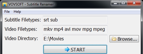 Vovsoft Subtitle Renamer(字幕文件重命名工具) v1.9
