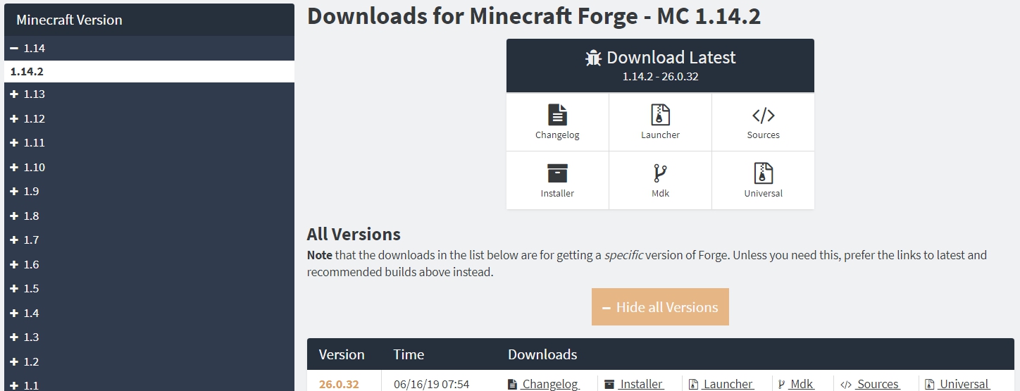 我的世界Forge自动安装器 v1.15.11
