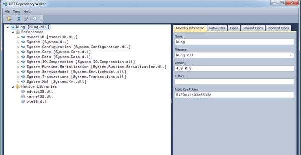 .NET Dependency Walker v1.9.0.41231