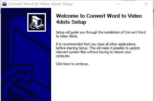 Convert Word to Video 4dots v1.7