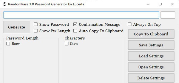 RandomPass(随机密码生成器) v1.6