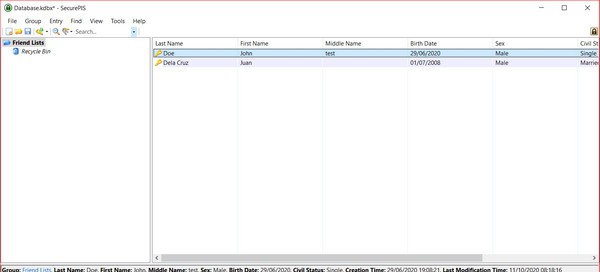 SecurePIS(个人信息系统) v1.7