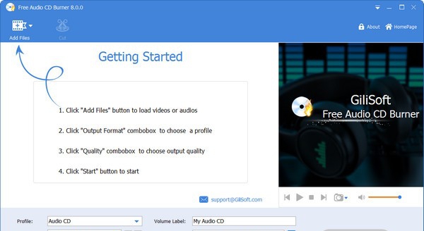 Free Audio CD Burner(免费音频光盘刻录软件) v8.0.4