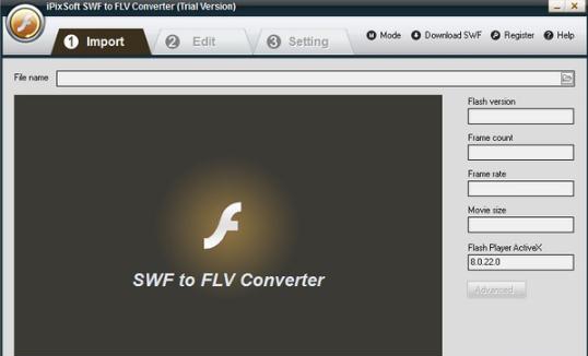 iPixSoft SWF to FLV Converter v4.3.5