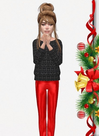 模拟人生4女孩黑色的圣诞毛衣MOD v3.63