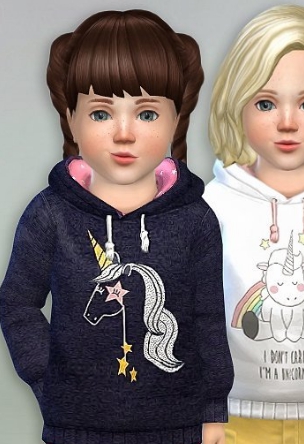 模拟人生4幼儿可爱动物连帽卫衣MOD v3.9