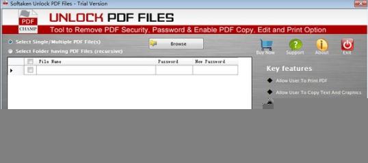 Softaken Unlock PDF Files v1.5