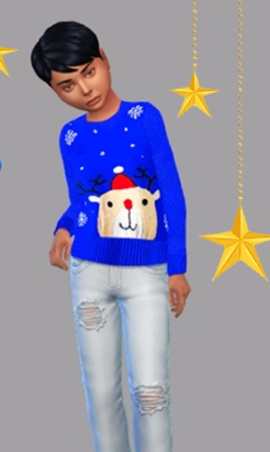 模拟人生4可爱的麋鹿毛衣MOD v3.35