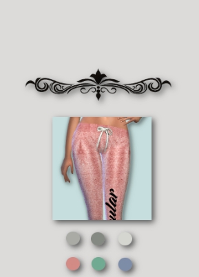 模拟人生4简洁字母印花运动裤MOD v1.50