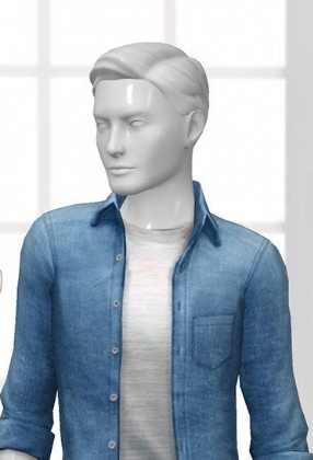 模拟人生4衬衫纽扣牛仔服MOD v3.77