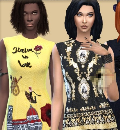 模拟人生4意大利风格连衣裙MOD v2.46