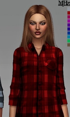 模拟人生4女性格子衫睡衣MOD v2.22