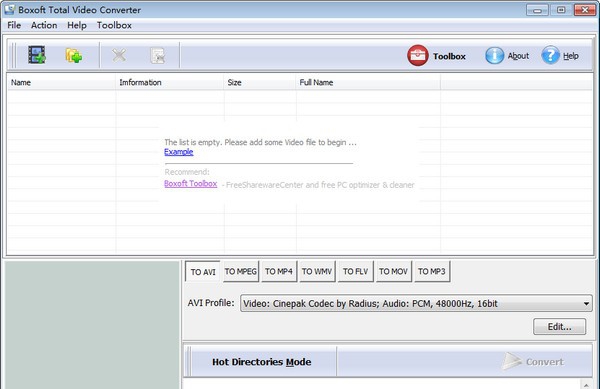 Boxoft Total Video Converter(AVI转换器) v1.4