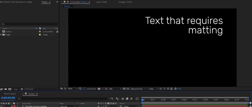 Effect Matte(AE板遮罩底栏文字特效) v1.3.8