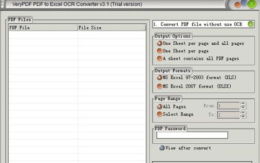 VeryPDF PDF to Excel OCR Converter v3.6