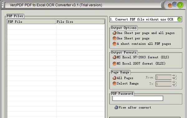 VeryPDF PDF to Excel OCR Converter(PDF转Excel) v3.6