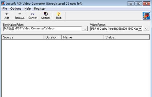 Jocsoft PSP Video Converter（PSP视频格式转换） v1.1.6.5