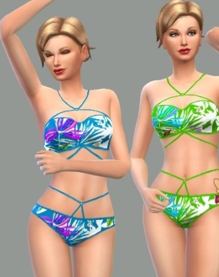 模拟人生4热带印花泳装MOD v3.12