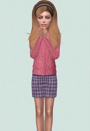 模拟人生4女孩的粉色精致毛衣MOD v1.70