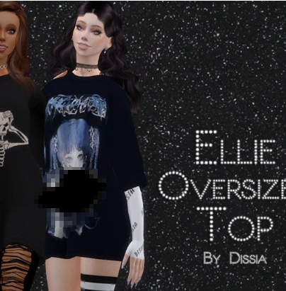 模拟人生4女性美丽的印花上衣MOD v2.9