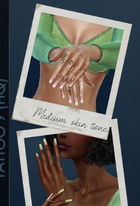 模拟人生4女性美丽手指纹身MOD v1.6