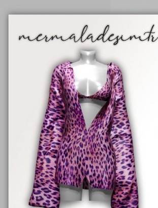 模拟人生4豹纹衬衫连衣裙MOD v1.85