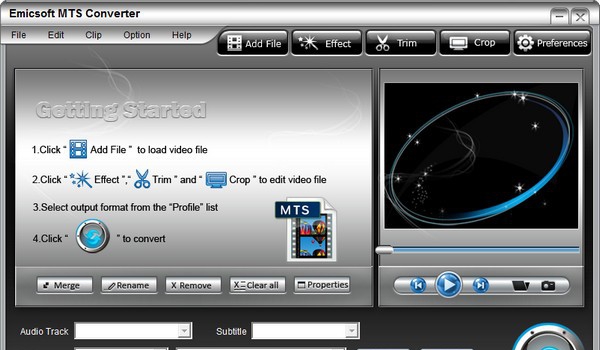Emicsoft MTS Converter(视频文件转换) v4.1.23