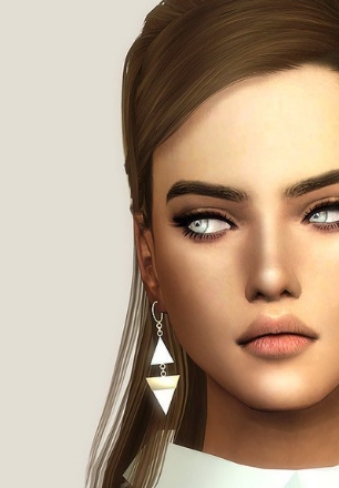 模拟人生4精致发光三角形耳环MOD v1.64