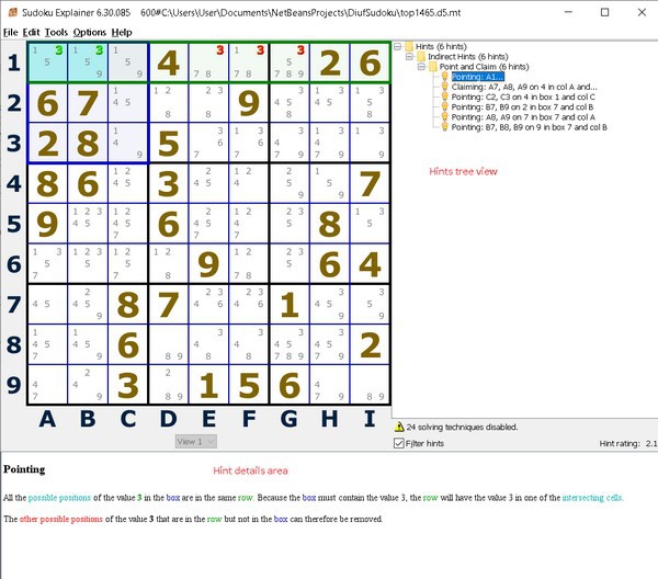 Sudoku Explainer(数独解释器) v6.30.115