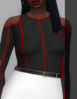 模拟人生4蝴蝶结露肩上衣MOD v1.9