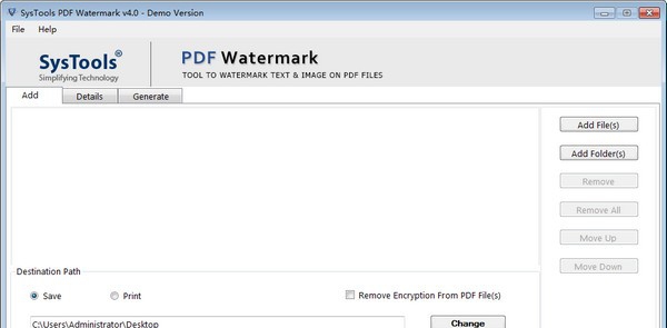 SysTools PDF Watermark(PDF水印去除工具) v4.4