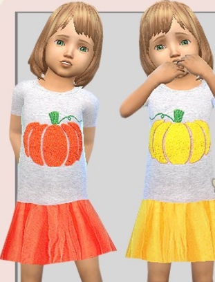 模拟人生4幼儿的南瓜服装MOD v2.34