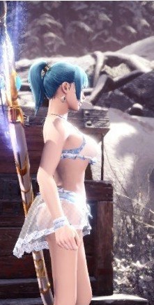 怪物猎人世界冰原薄纱紧身泳装MOD v2.8